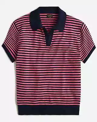 J. CREW Men's Limited-edition Cashmere Johnny Collar Sweater Striped NWT • $109.99