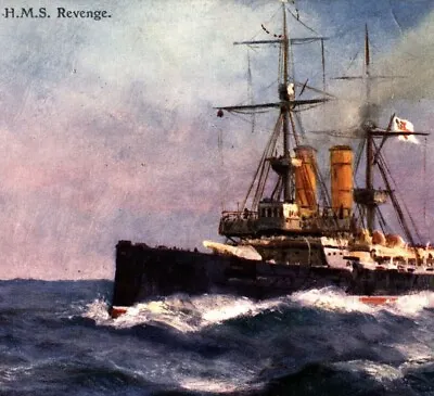 £12.99 • Buy HMS Revenge Postcard Royal Navy Royal Sovereign Class Battleship Antique 