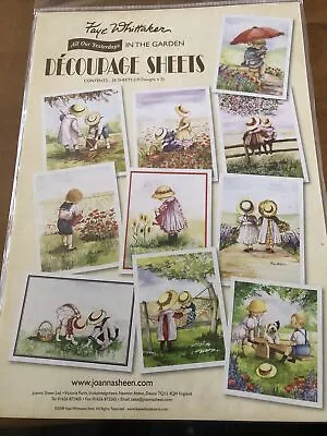 £9 • Buy Joanna Sheen IN THE GARDEN Decoupage Sheets