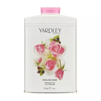 Yardley English Rose Talc 200g For Her - New - Free P&p - Uk • £10.95