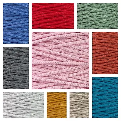 £1.60 • Buy New 3mm Drawstring String Cotton Cord Hoody Laces Craft Macrame NEW COLOURS