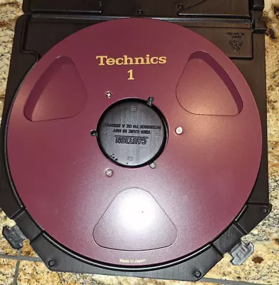 Mint Red Technics Empty 1/4  10.5  Take Up Metal Reel To Reel 3m Atr Version 2 • $90