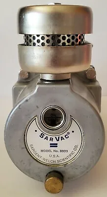 $135 • Buy Sarvac Vaccum Pump. Model 8803 Sargent Welch Scientific Co.