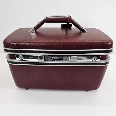 Vintage Samsonite Silhouette Train Make-up Vanity Travel Case Luggage  • $24.99