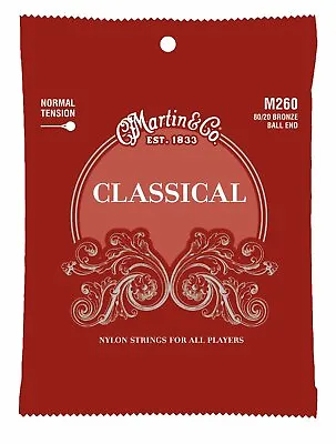 Martin M260 Ball-End Classical Guitar Strings Normal Tension -28-43 • $5.99