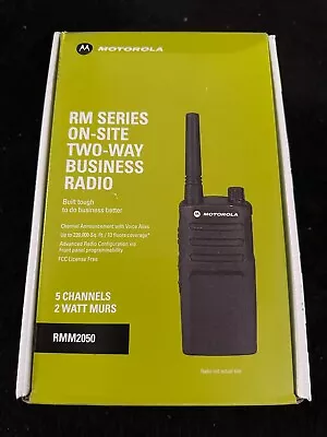 $229.99 • Buy NEW Motorola RMM2050 On-Site Two-Way Business Radio