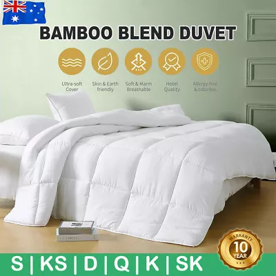 All Size 350/500/700GSM Bamboo Quilt Duvet Winter Summer Doona Aus Stock • $45.99
