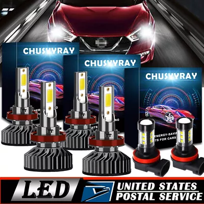 For Nissan Altima - H9+H11 LED Headlights Hi/Lo Beam + H11 Fog Light Combo F2 6x • $80.88