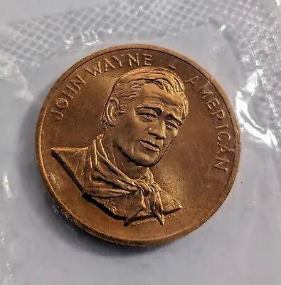 John Wayne American  The Duke  Bronze Commemorative 1979 Nice Collectible Coin   • $22.95