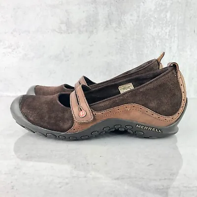 Merrell Plaza Bandeau Women's 9.5 Shoes Brown Leather Comfort Mary Jane • $17.96