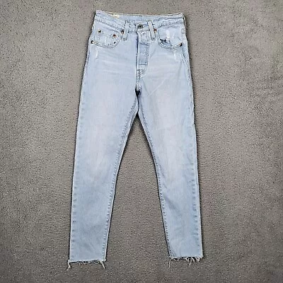 Levi’s 501 Women’s Big E Light Blue Five Pocket Casual Jeans Size 24x27 • $28