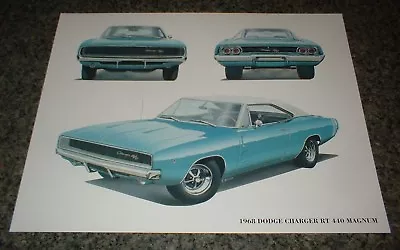 1968 Dodge Charger Rt 440 Magnum Mopar Art 68 426 Hemi Muscle R/t 383 440 6 Pack • $9.99