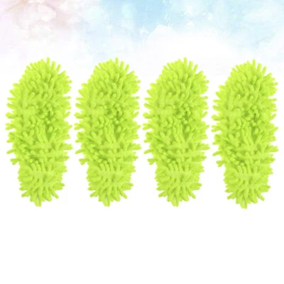 £8.28 • Buy 4 Pcs Mop Slippers Floor Duster Washable Shoe Detachable