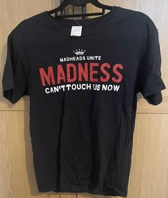 Madness T Shirt Rare Ska Rock Band Tour Merch Tee Size Medium Black Suggs • £14.95