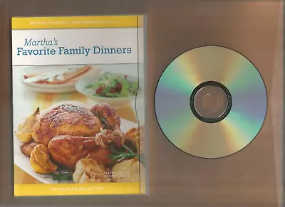 Martha Stewart Cooking: Favorite Family Dinners DVD ~ Includes Inserts ~LIKE NEW • $7.99