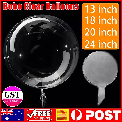 5x 25-90cm Clear Round Giant Jumbo Bobo Bubble Balloon Party Wedding Birthday AU • $7.95