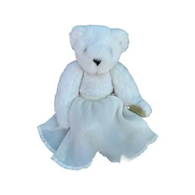 RARE The Vermont Teddy Bear Company White Cream Bear 1992 Fully Joint • $30