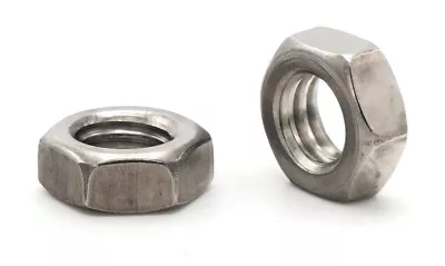 Metric Hex Jam Nuts A2 Stainless Steel Jam Thin Hex Nuts - Sizes M2 To M20 • $30.45