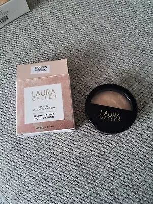 Laura Geller Baked Balance N Glow Illuminating Foundation 8g ~ Golden Medium New • £21