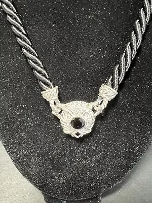 Judith Ripka Diamonique Onyx Sterling Silver Pendant Necklace Scratches On Back • $99.99