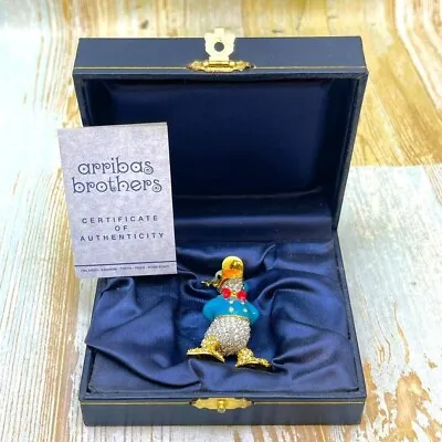 Disney Land Arribas Bros Donald Duck Figurine With Crystals • $600