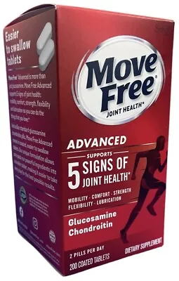 Move Free Joint Health Advanced Dietary Supplement 200 Coated Tabs • $39.99