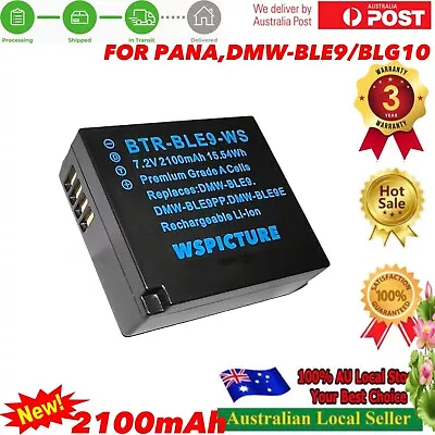 2.1Ah WSPICTURE Battery For Panasonic Lumix TZ90 GX80 GX7 LX100 DMC-GX80 Mark II • $17.80