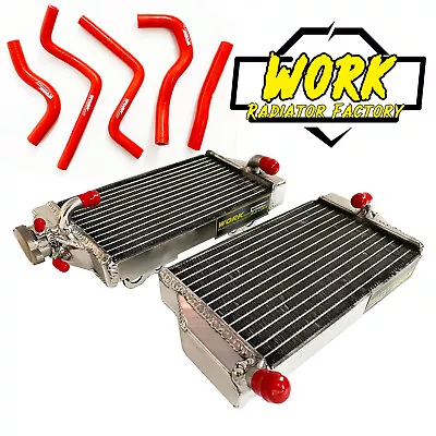 Full Aluminum Radiator+Red Hose For Honda CR125R CR 125R 2002 2003 2004 02 03 04 • $75.50