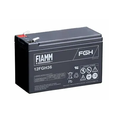 FIAMM 12FGH36 12V 9Ah Sealed Lead Acid Battery For UPS - Replaces CSB HR1234W • £29.99