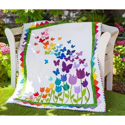 Sewing Room Clearout - Shabby Fabrics Blooming Butterflies Quilt Kit - Laser Cut • £100