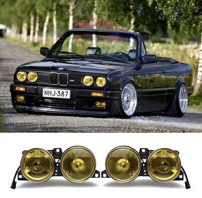 BMW E30 Depo Frenchie Yellow Smiley Projector Headlights 318i 318is 325i 325ix • $320