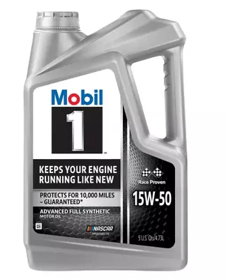 HOT SALE! Mobil 1 Advanced Full Synthetic Motor Oil 15W-50 5 Quart • $26.99