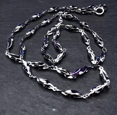 Sterling Silver Unusual Necklace Chain 44cm Long Lightweight 3.3g C4 • £12.99