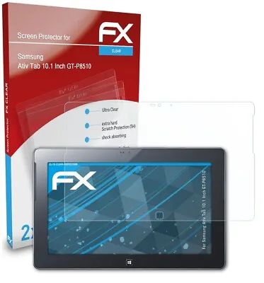 AtFoliX 2x Screen Protector For Samsung Ativ Tab 10.1 Inch GT-P8510 Clear • £16.69
