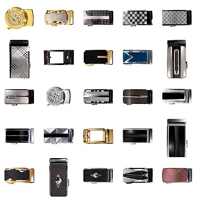 Mens Ratchet Belt Belts For Men Automatic Buckle Real Leather Waistband Straps • $13.99