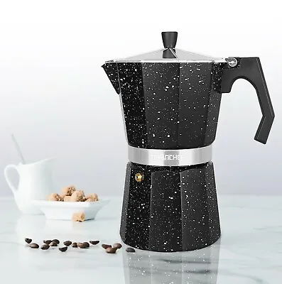 Espresso Cafetiere Coffee Maker Kitchen Brewer Stove Top Moka Percolator Pot • £11.99