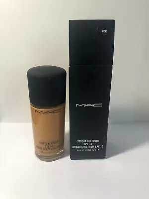 MAC Studio Fix Fluid Foundation SPF 15 NC45 30ml/1oz NIB • $39.99