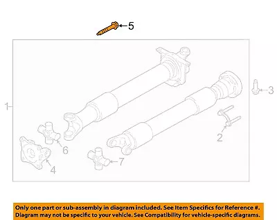 FORD OEM 15-18 Mustang Drive Shaft-Rear-Coupling Bolt N800594S101 • $3.03