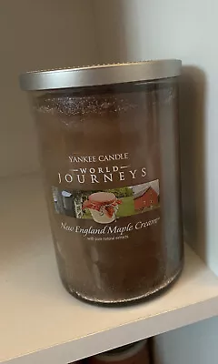 Yankee Candle World Journeys Large 2 Wick New England Maple Rare Retired • £24.99