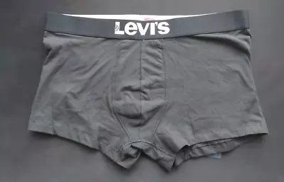 Levis Large Logo  Boxer Shorts Mens Underwear Black Size Uk XL Extra Large • £12