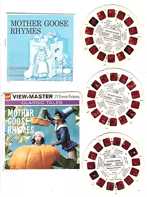 1960 GAF VIEW-MASTER - Mother Goose Rhymes - 3 Reels Booklet Packet • $5.95