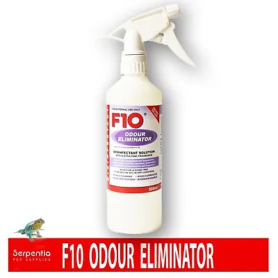 F10 Disinfectant Solution Odour Eliminator Spray 500ml | Reptile Birds Mammals • £17.99