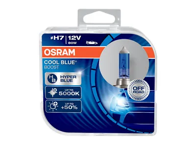 Osram H7 Cool Blue Boost Halogen Headlight Bulbs | 62210CBB | Pack Of 2 • $21.99