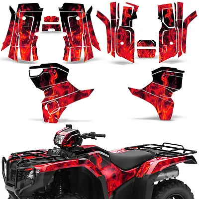 ATV Graphic Kit For Honda FOURTRAX FOREMAN TRX500 2014-19 ICE RED • $89.95