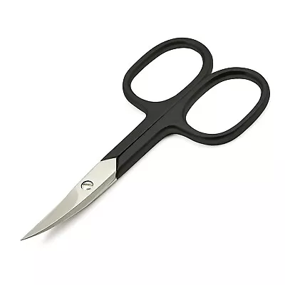 Cuticle Nail Scissors 3.5''  Curved Black Manicure Pedicure S.Steel Grooming Kit • $7.30