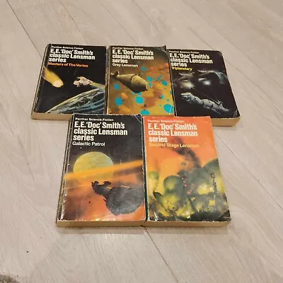 5 X E E Doc Smith Panther Classic Lensman Science Fiction Paperbacks #N25 • £9.99