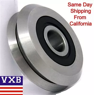 $8.88 • Buy RM2-2RS 3/8  V Guide Way CNC Rubber Sealed V W Groove Ball Bearings Vgroove 375