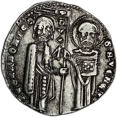 ITALIAN STATES (VENICE) Coin Grosso Doge Pietro Gradenigo 1289 - 1311 AUNC • $126.50