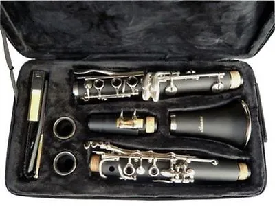 NEW  BAND CLARINET Black Wood Finish.w/CASE.APPROVED+WARRANTY • $99.95