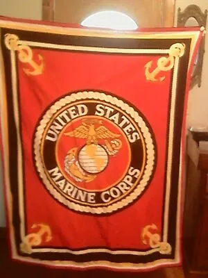 U.S. Marine Corps Fleece Blanket  56 X45  • $29